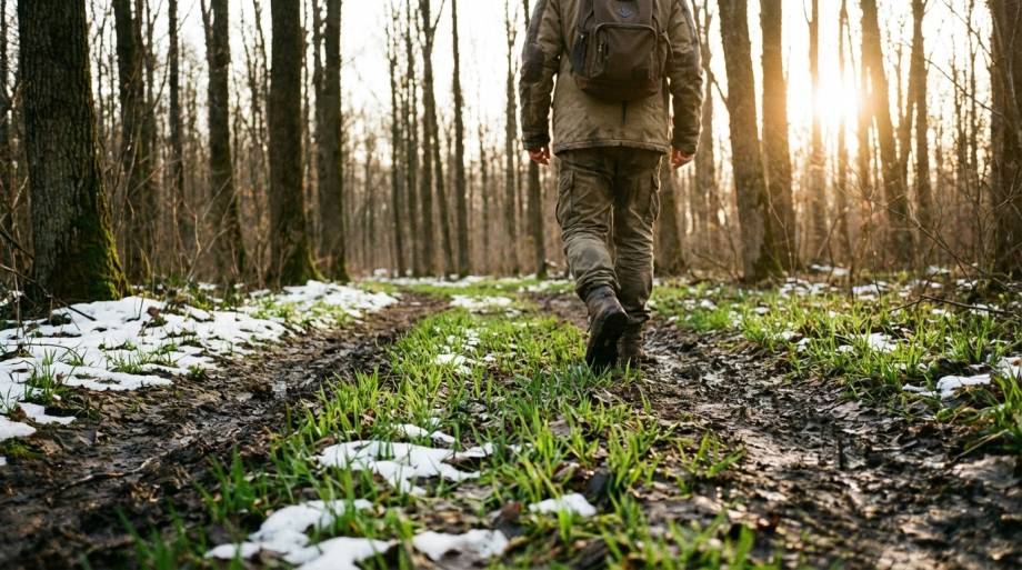 Osoba idąca leśną drogą symbolizująca proces zmiany osobowości