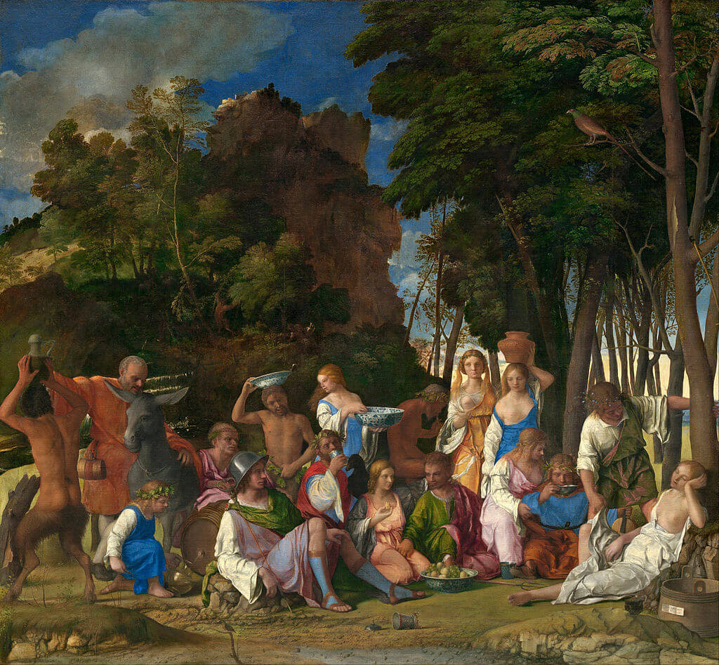 Uczta Bogów (The Feast of the Gods) - Giovanni Bellini and Titian