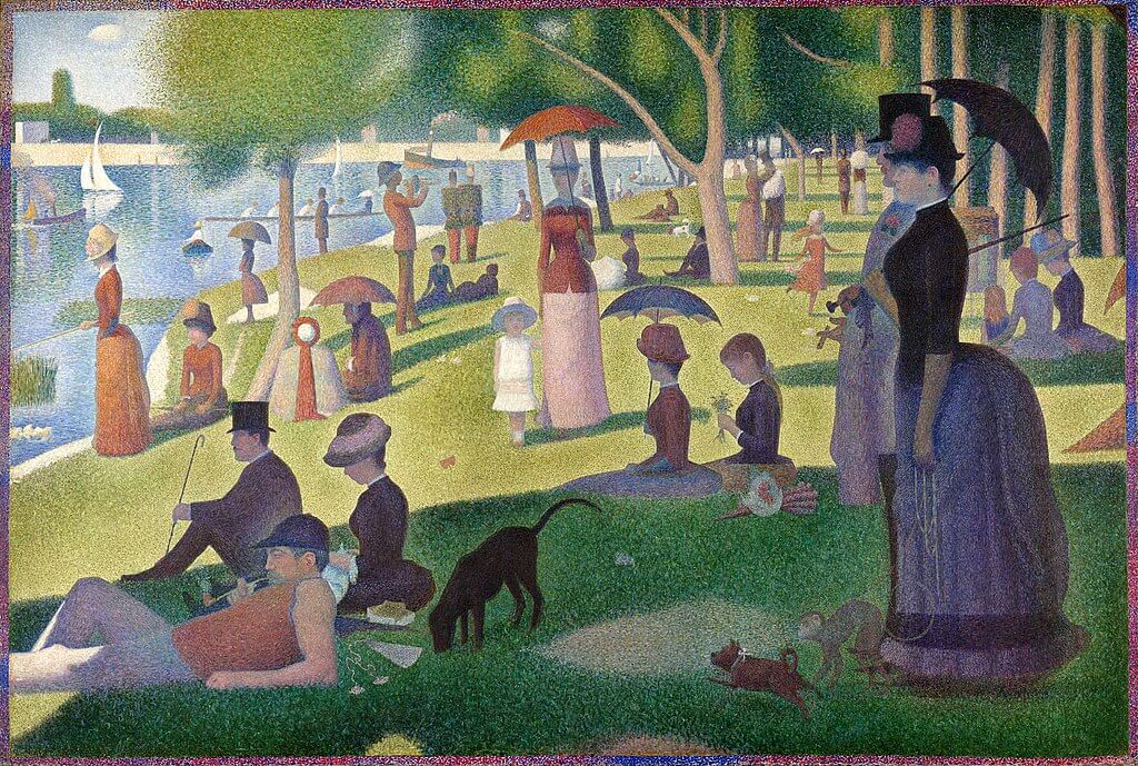 Niedzielne popołudnie na wyspie Grande Jatte (A Sunday on La Grande Jette) - Georges Seurat