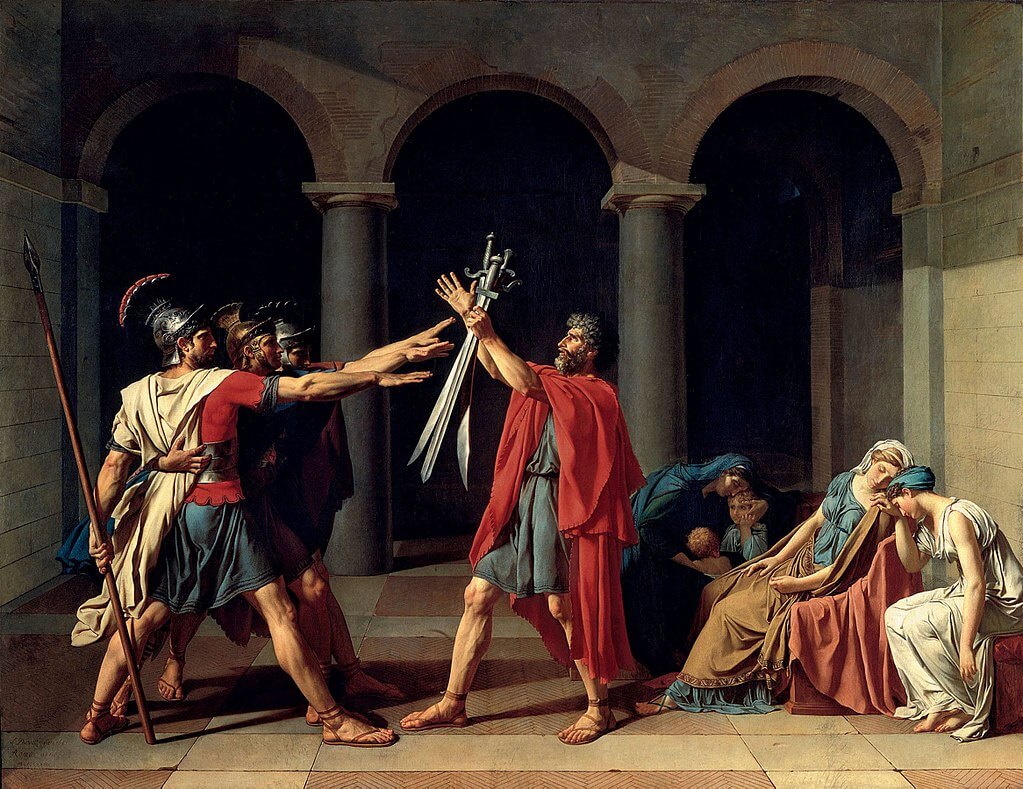 Przysięga Horacjuszy (The Oath of the Horatii) - Jacques-Louis David