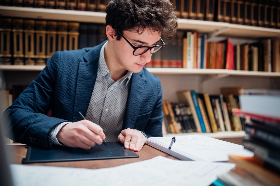 Student podczas nauki