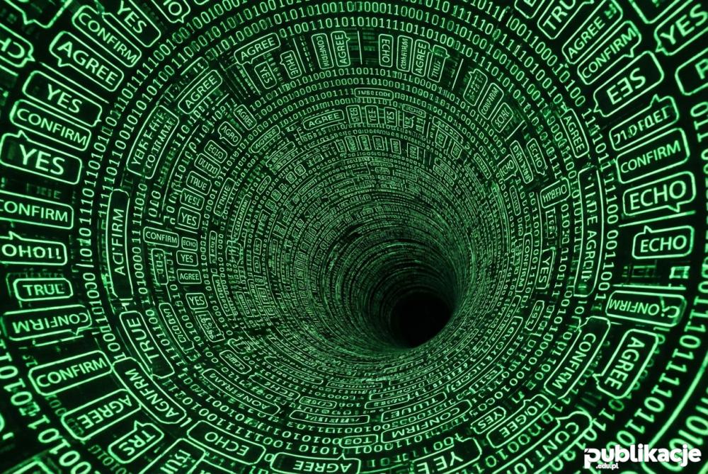 abstrakcyjna wizualizacja banki informacyjnej