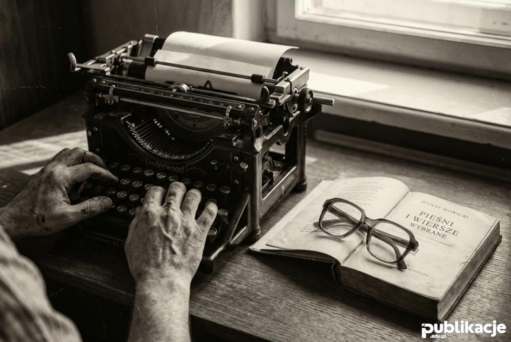 Pisanie na maszynie do pisania lata 50