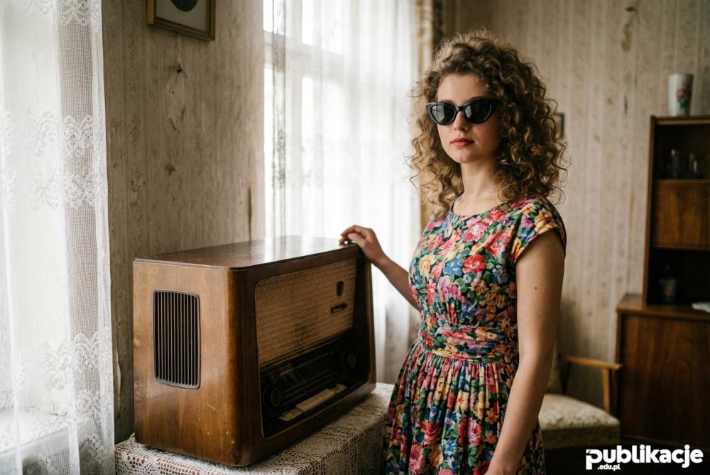 Dziewczyna kociak styl lat 50
