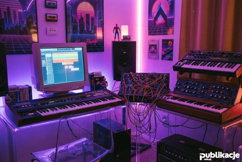 studio muzyczne syntezatory styl vaporwave