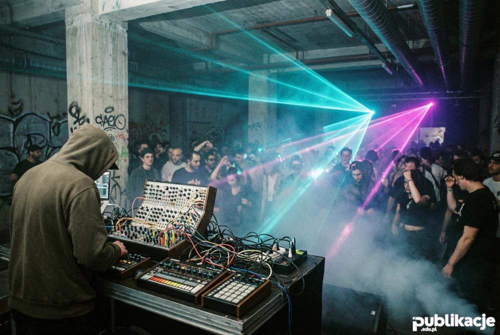 koncert muzyki synthwave klub podziemny