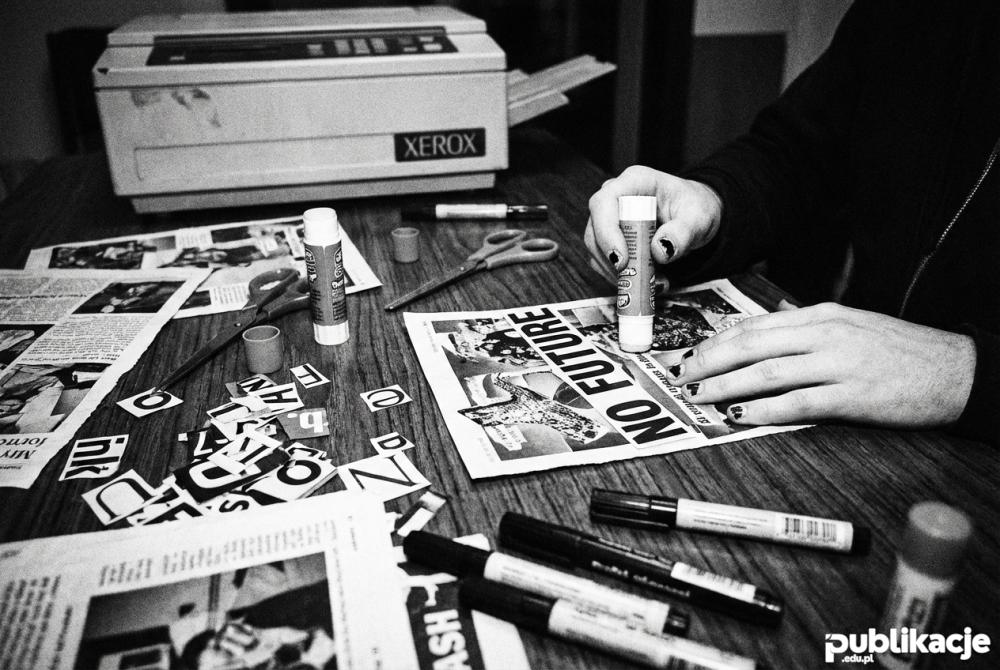 Tworzenie zina punkowego metoda diy kolaż