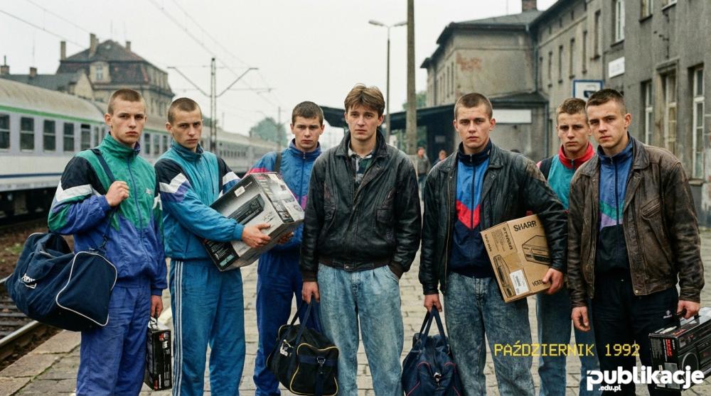 Jumacy na dworcu lata 90